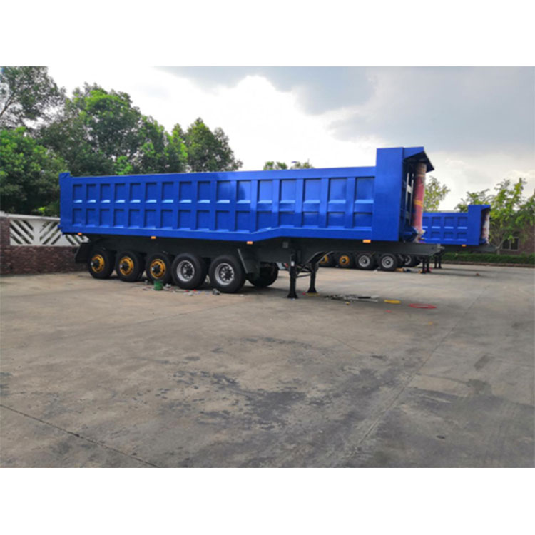 Fem akslet dumper semi trailer