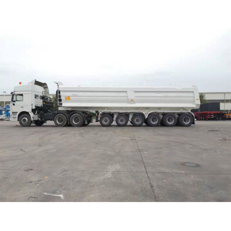 Seksakslet dumper semi trailer