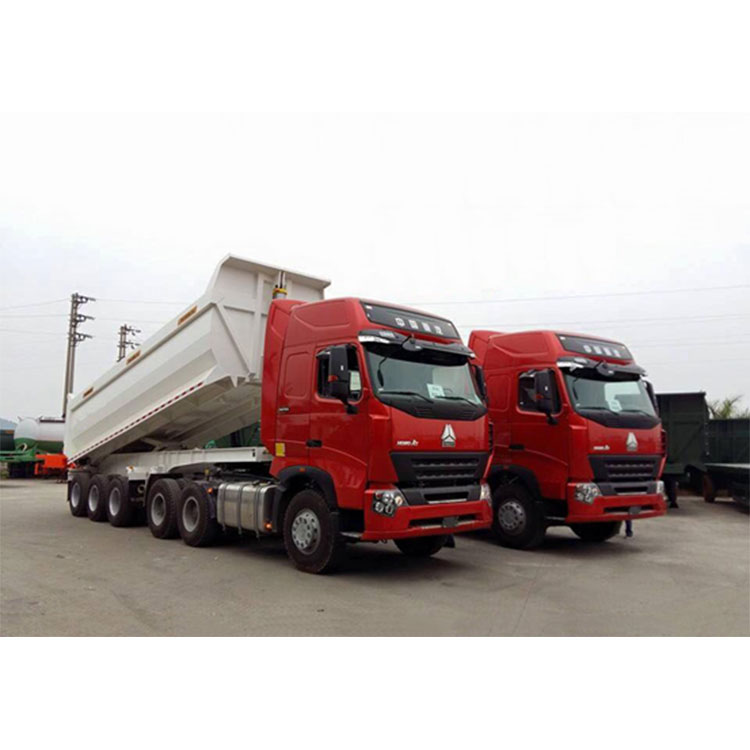 Tre-akslet U-form tip-semitrailer